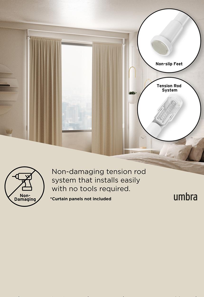 Umbra - Anywhere curtains rod & room divider - white
