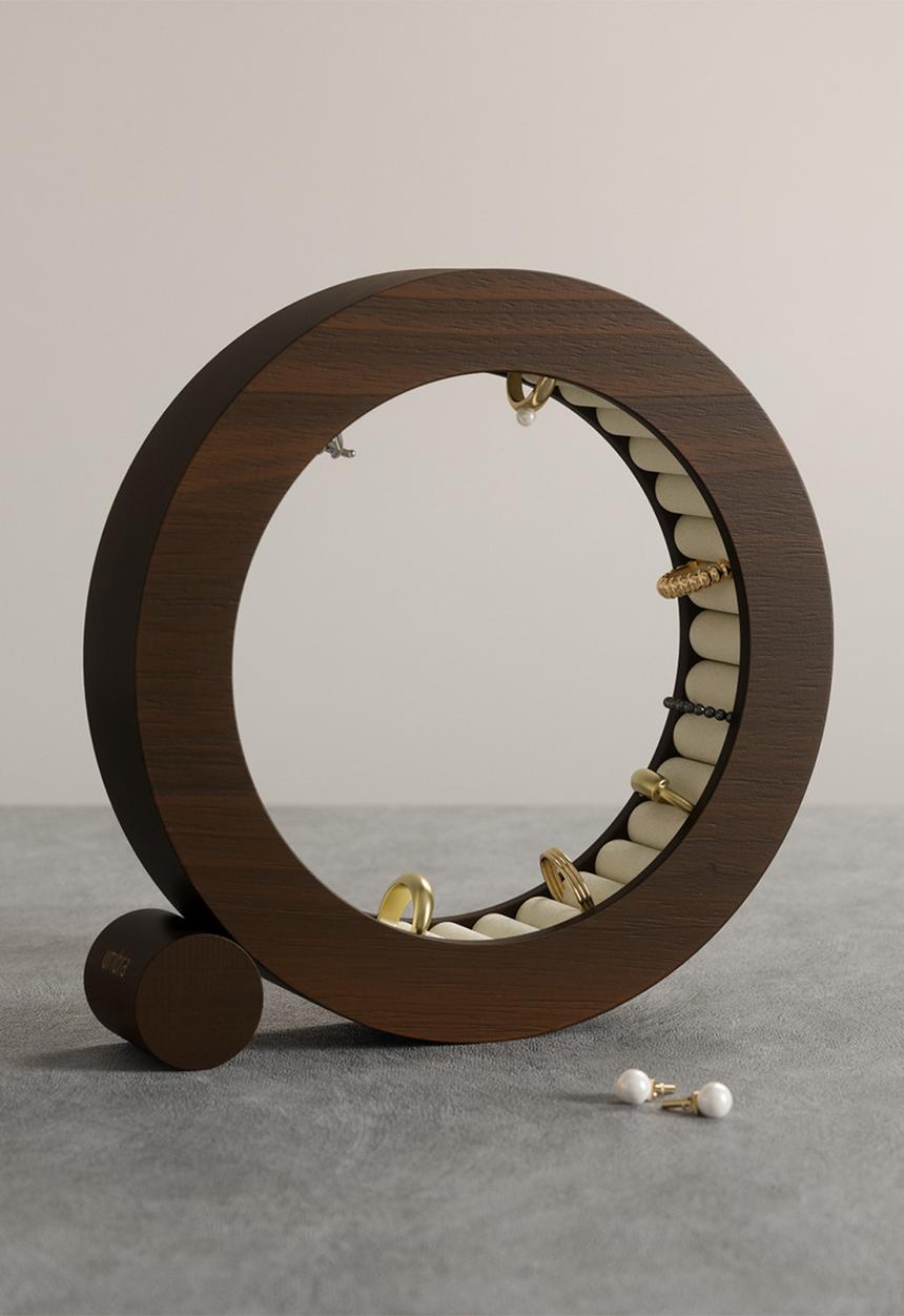 Umbra - Ferris ring holder - walnut