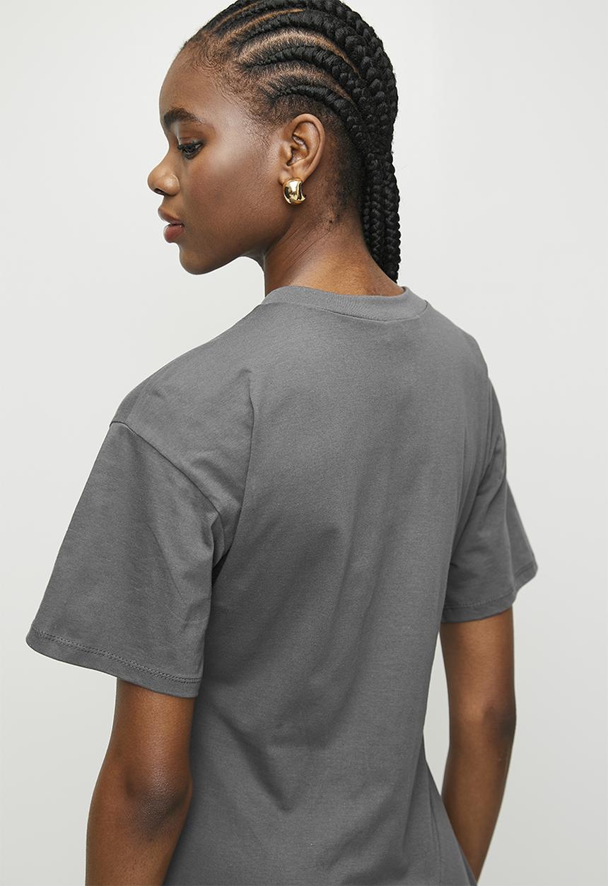 Superbalist - Asym T-shirt Dress - Odessy Grey