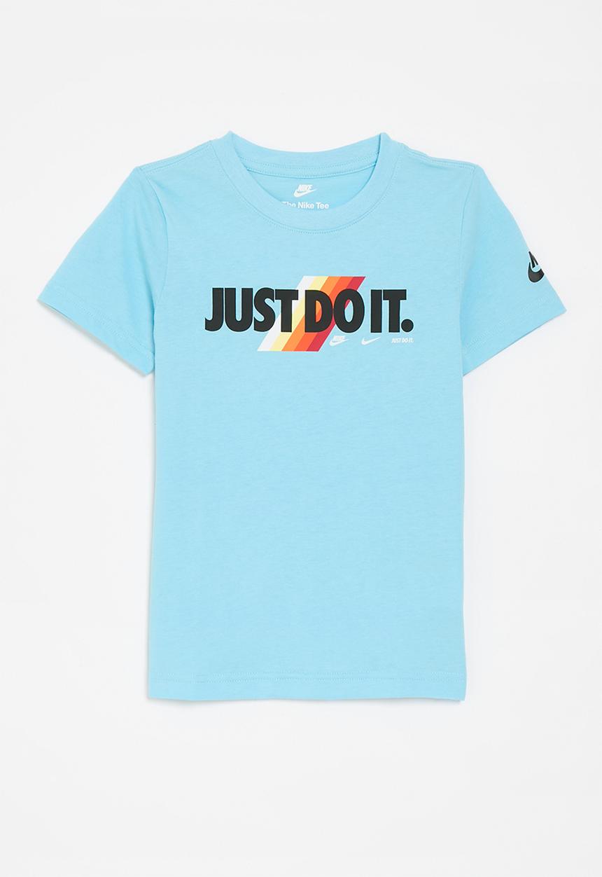 Nike - Nkb jdi block ss tee - aquarius blue