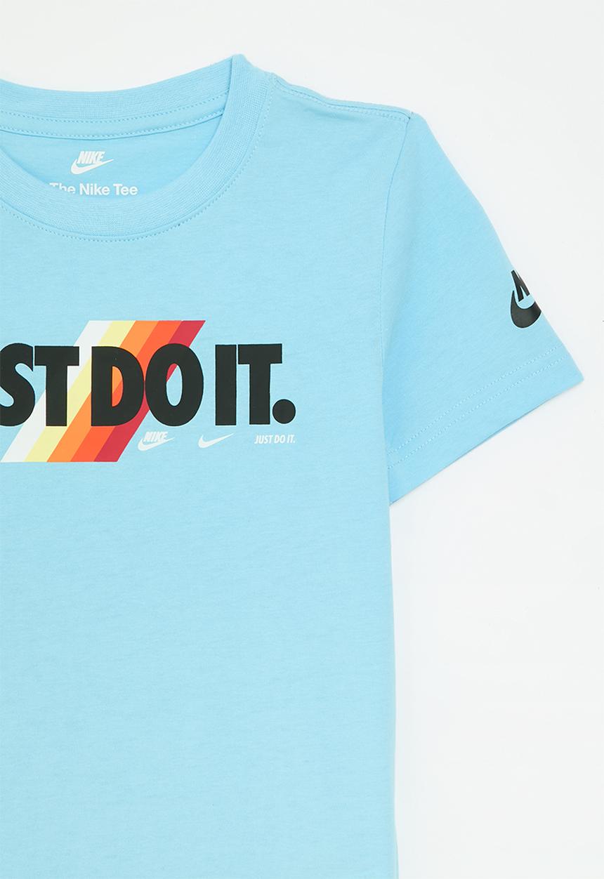 Nike - Nkb jdi block ss tee - aquarius blue