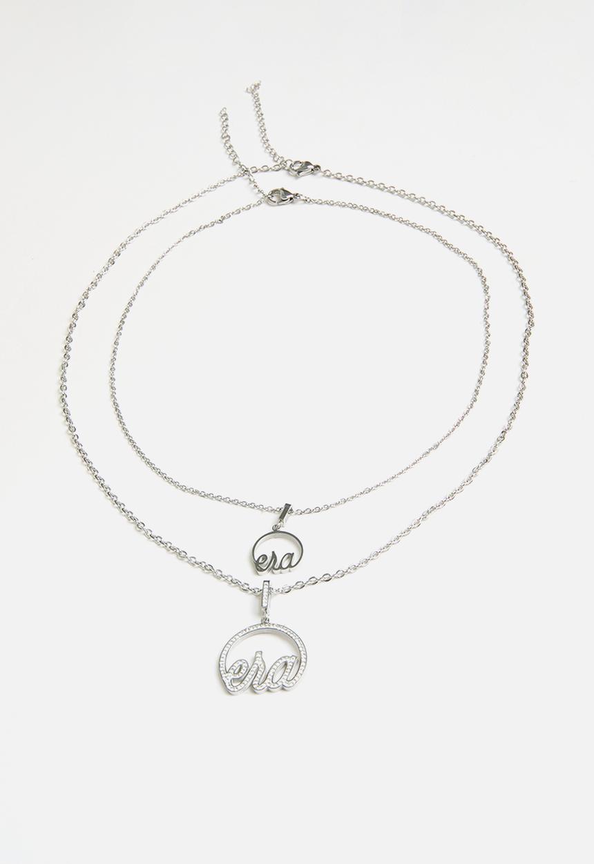 ERA by DJ Zinhle - Era precious stacked necklace - silver