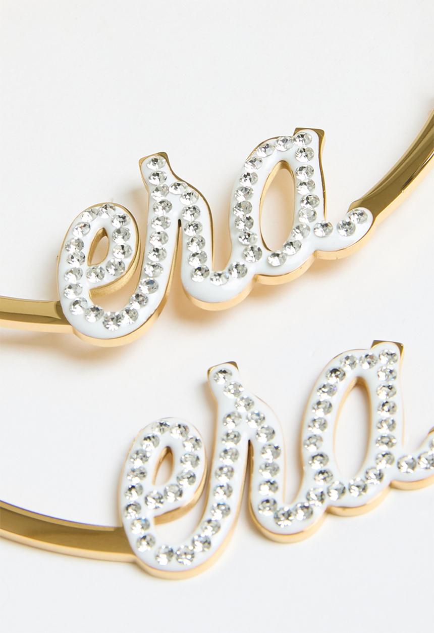 ERA by DJ Zinhle - Era precious extra large hoops - gold