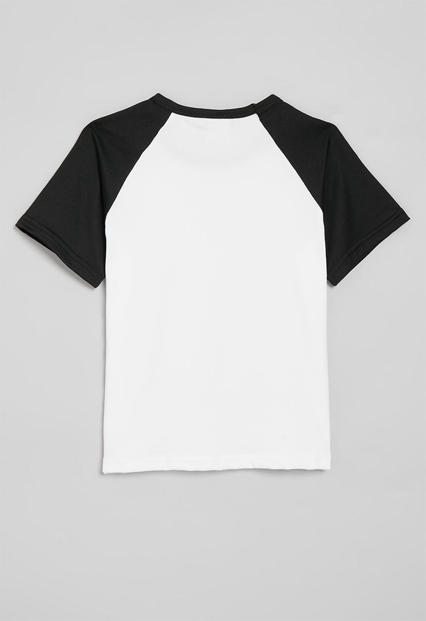 Pop Candy - Raglan tee - black & white