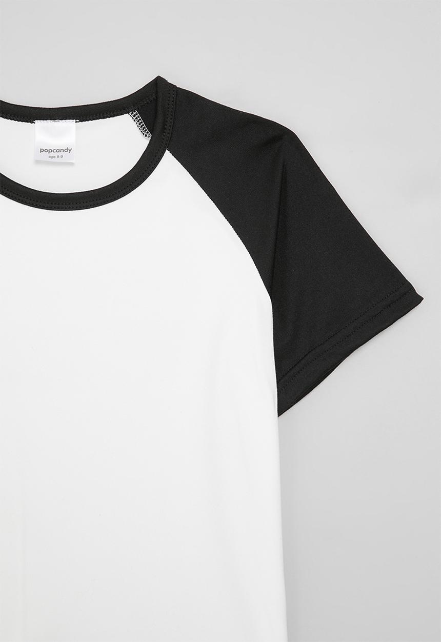 Pop Candy - Raglan tee - black & white