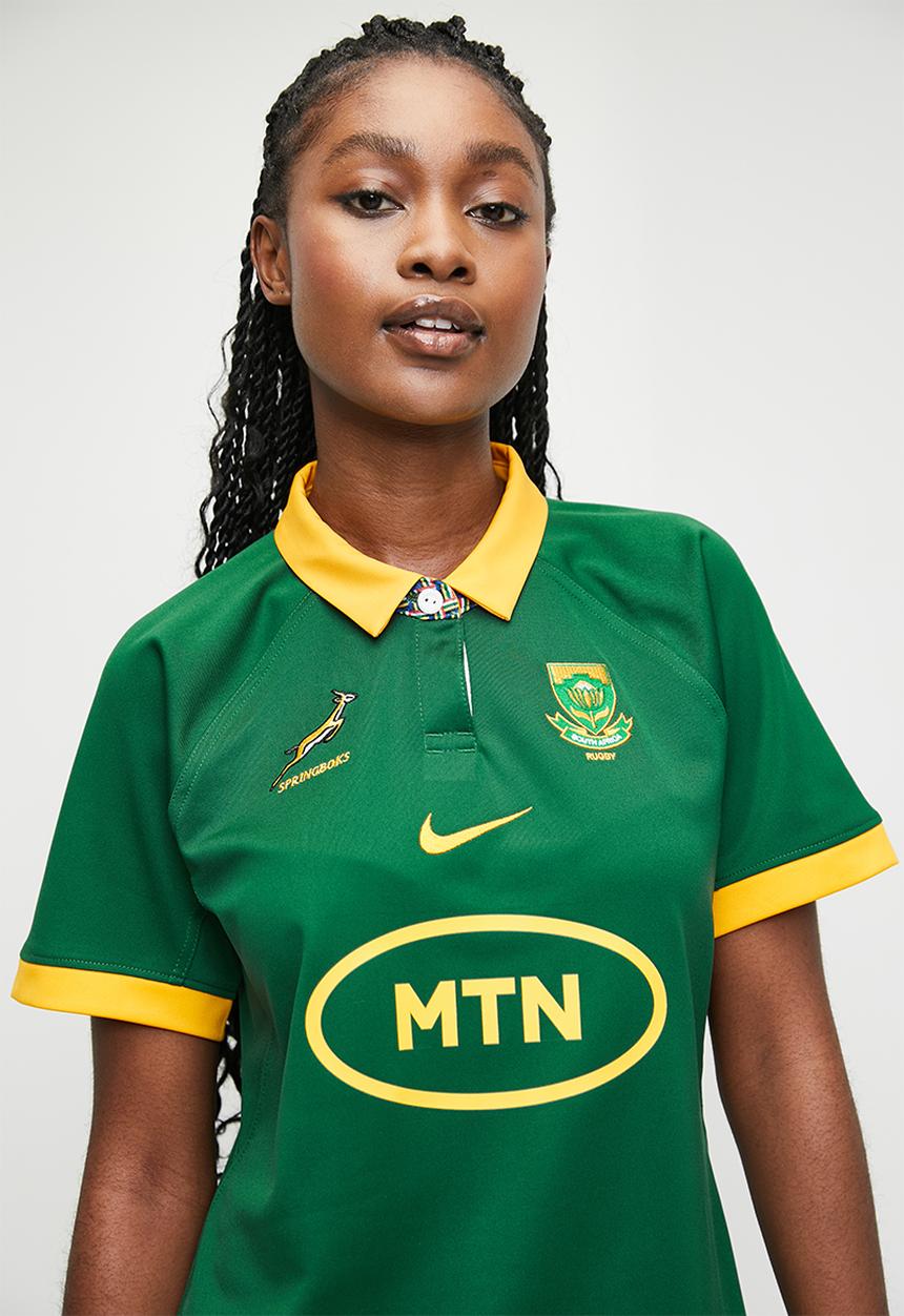 Nike - Springbok Women's Short Sleeve Jersey - Green/University Gold