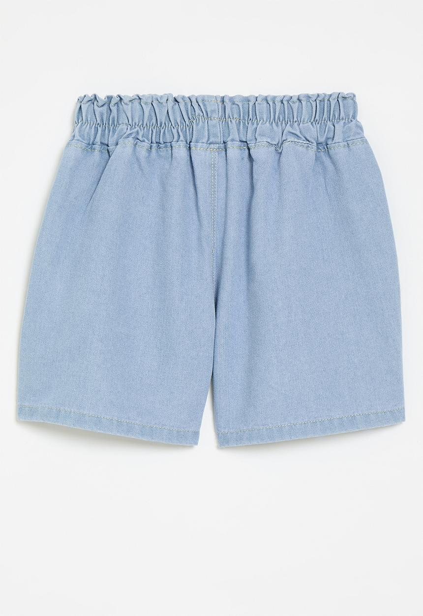 Pop Candy - Paperbag shorts - blue