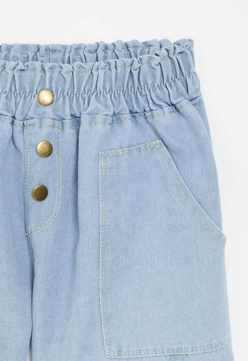 Pop Candy - Paperbag shorts - blue