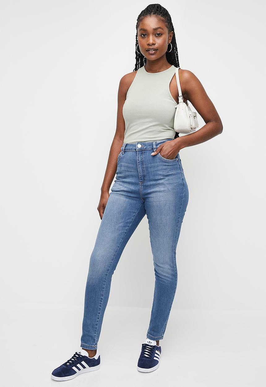 Cotton On - Curvy High Stretch Skinny Jean - Freshwater Blue