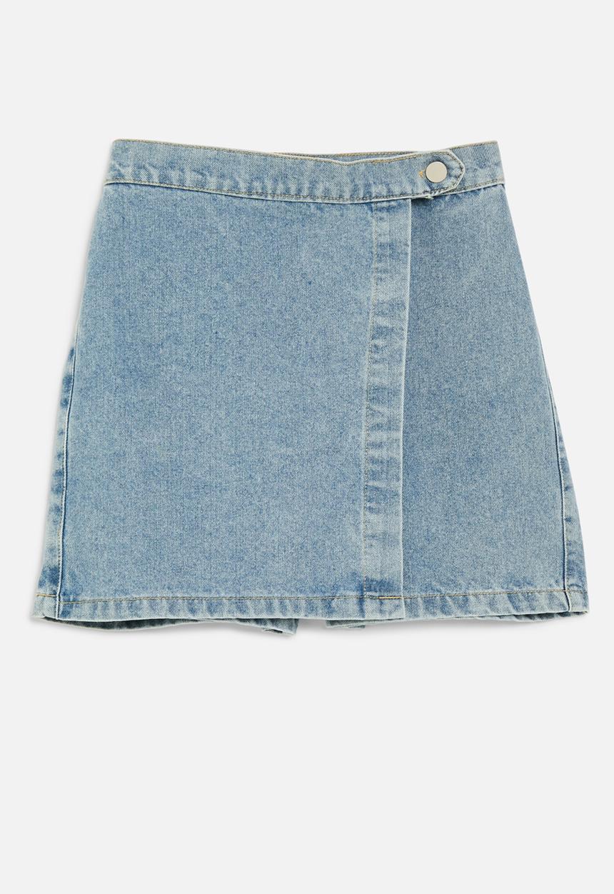Pop Candy - Denim skort - blue