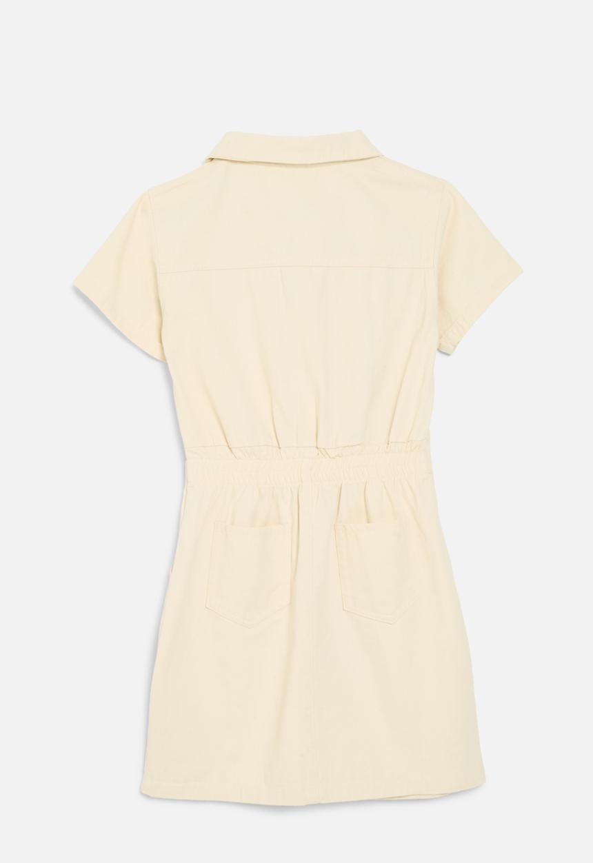 Pop Candy - Button down dress - beige