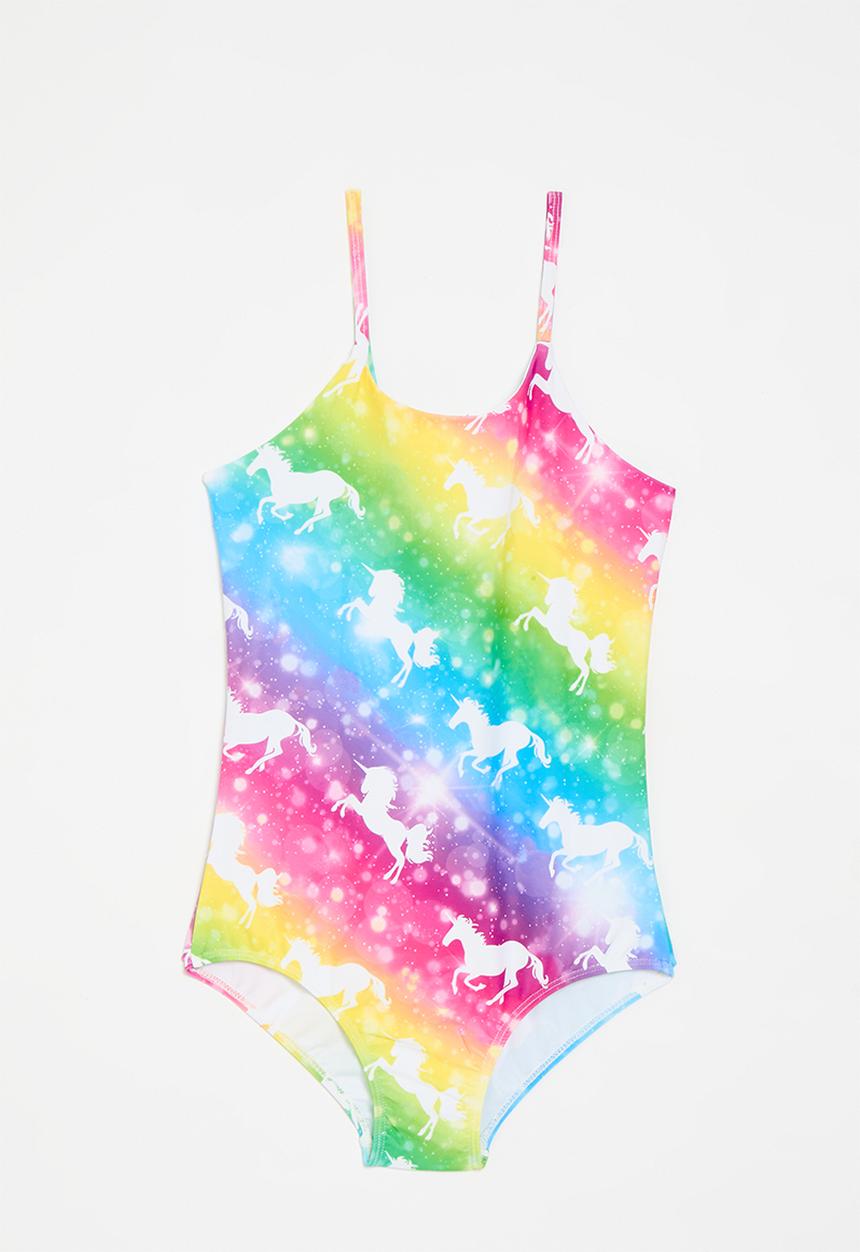 Pop Candy - Unicorn print swimsuit - multi