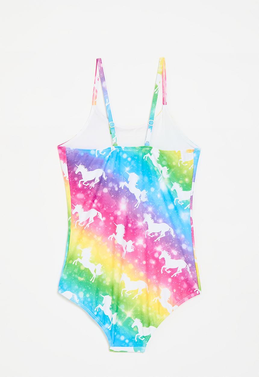Pop Candy - Unicorn print swimsuit - multi
