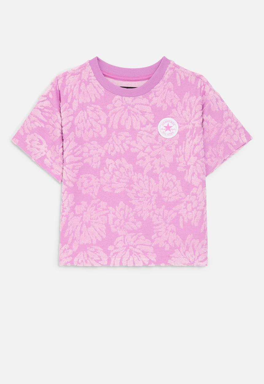 Converse - Cnvg floral jacquard dolman te - grape fizz