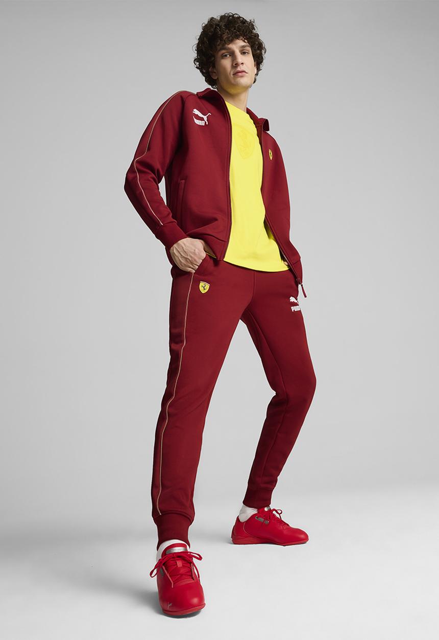 PUMA - Ferrari Race Iconic T7 Track Jacket - Intense Red-Speed Yellow