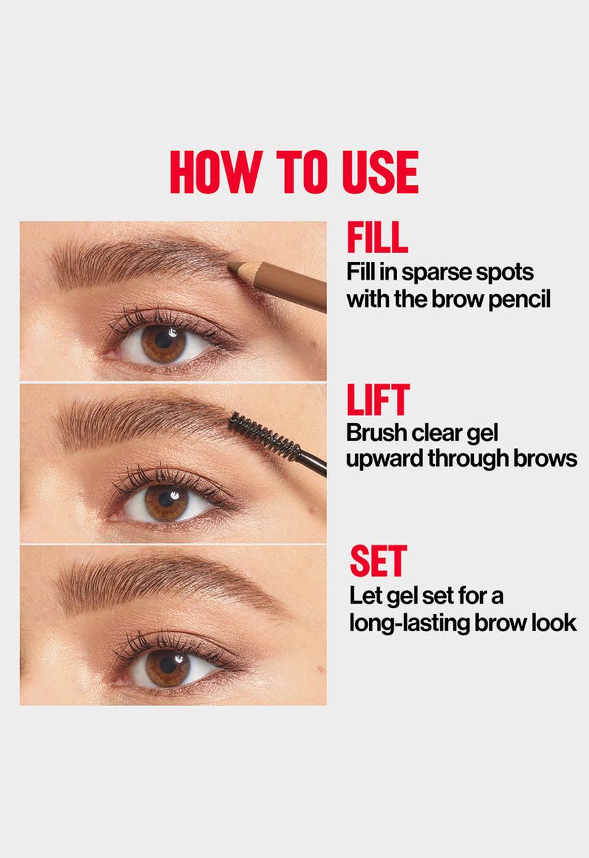 Revlon - ColorStay Brow Fantasy Pencil+Gel - Soft Brown