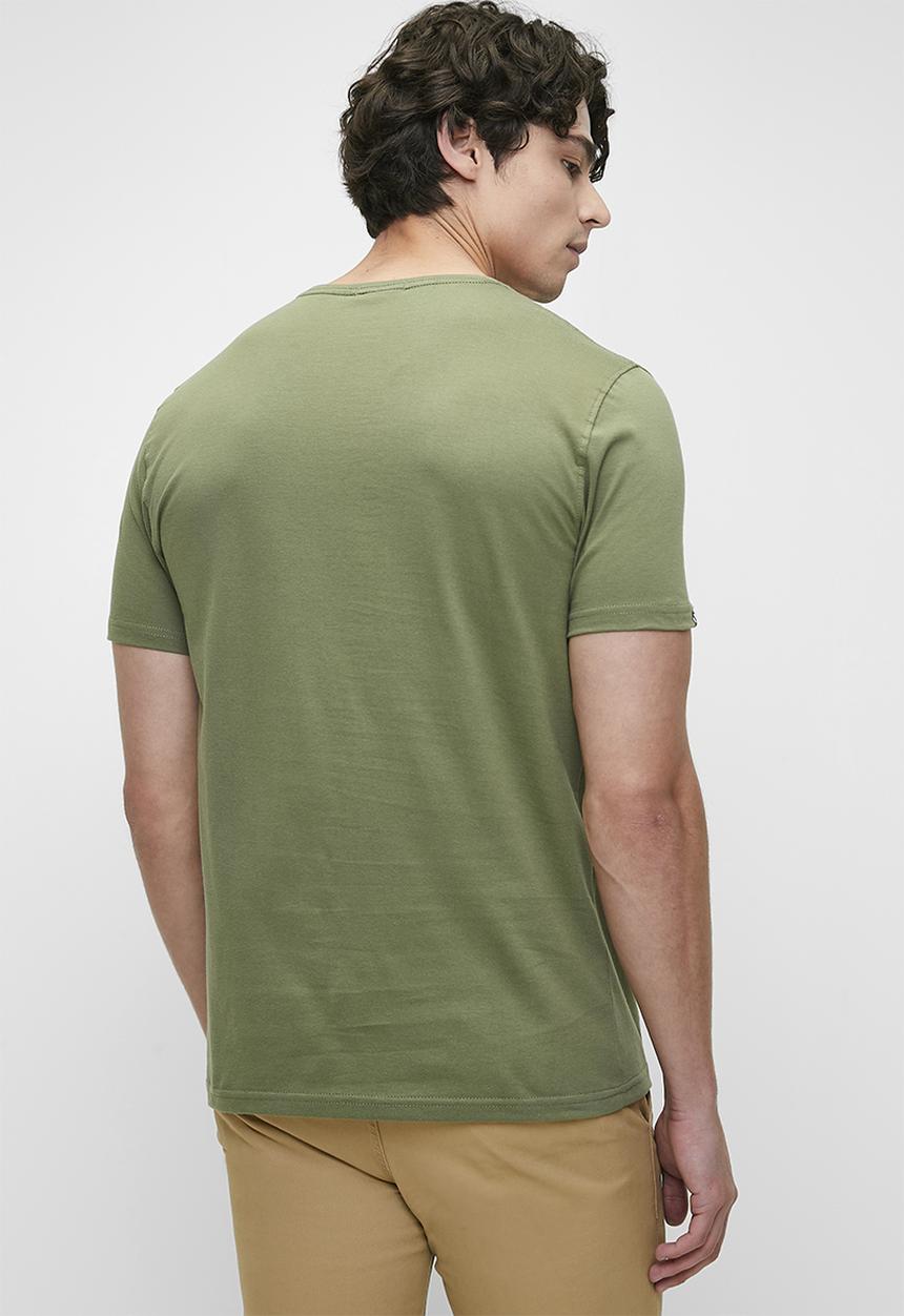 POLO - Mens Short Sleeve V Neck Tee - Fatigue