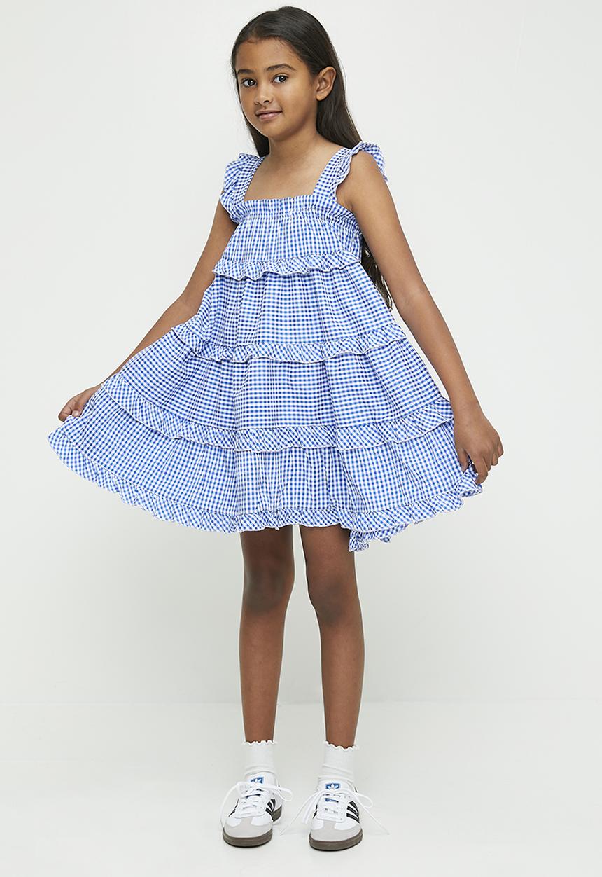 Pop Candy - Tiered dress - blue