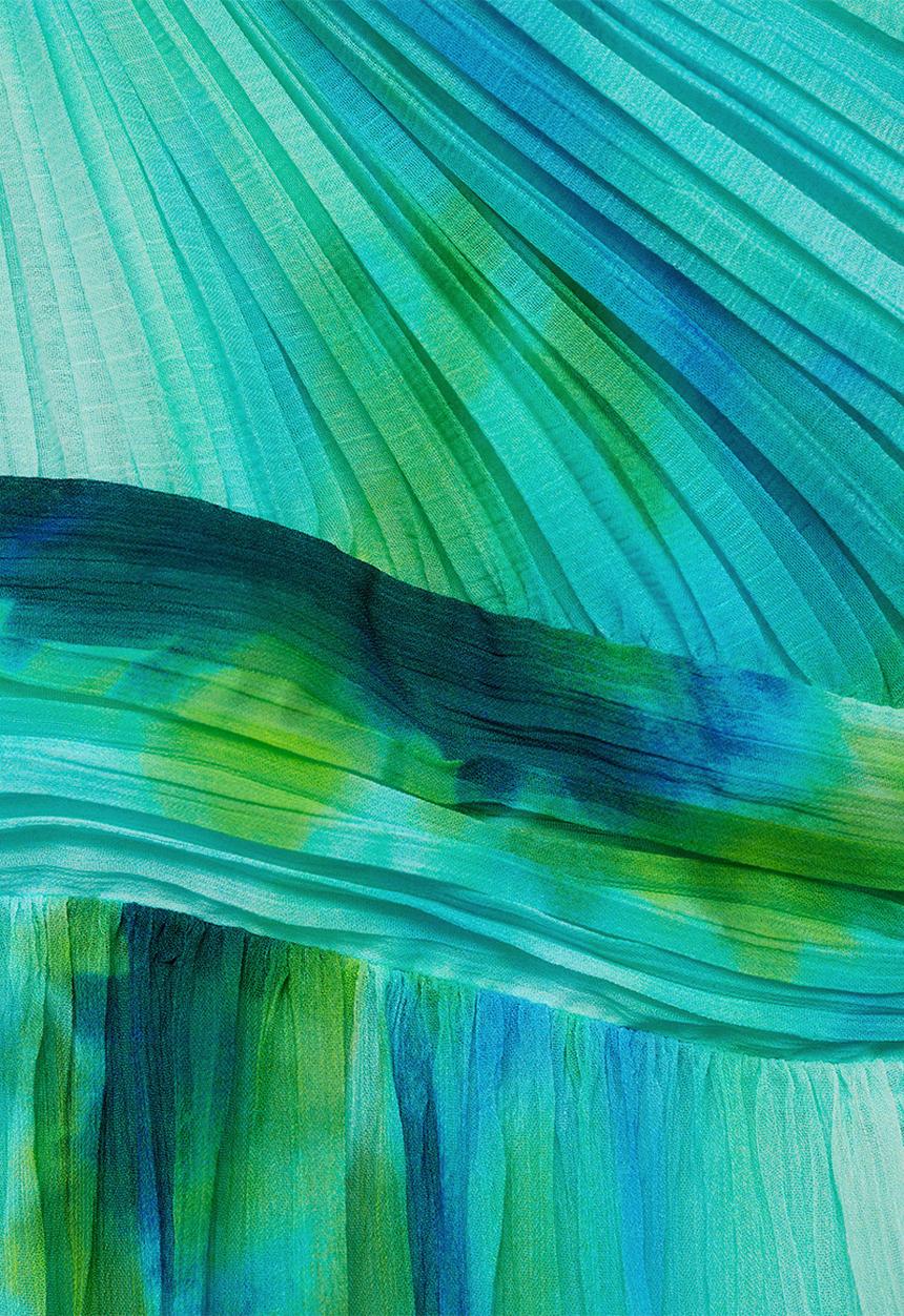 MANGO - Plus dress lucia - turquoise & aqua