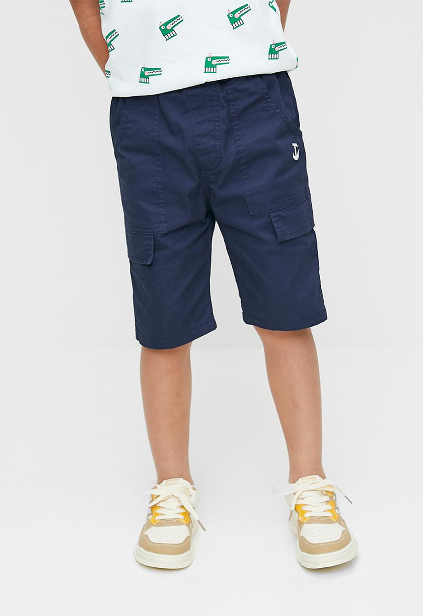 Pop Candy - Turn up shorts - navy blue