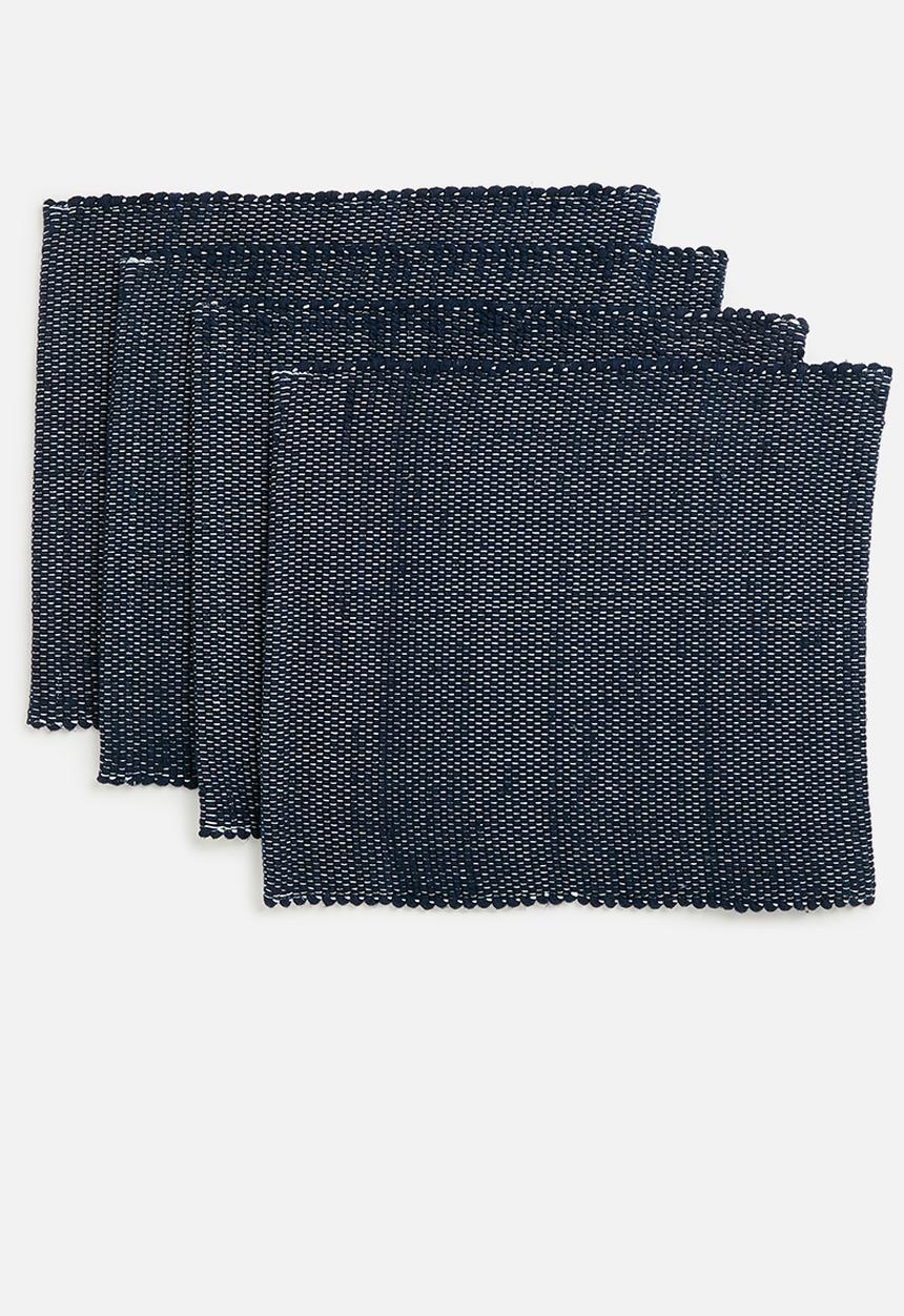 Amelia Jackson - Dhurri placemat set of 4 - navy