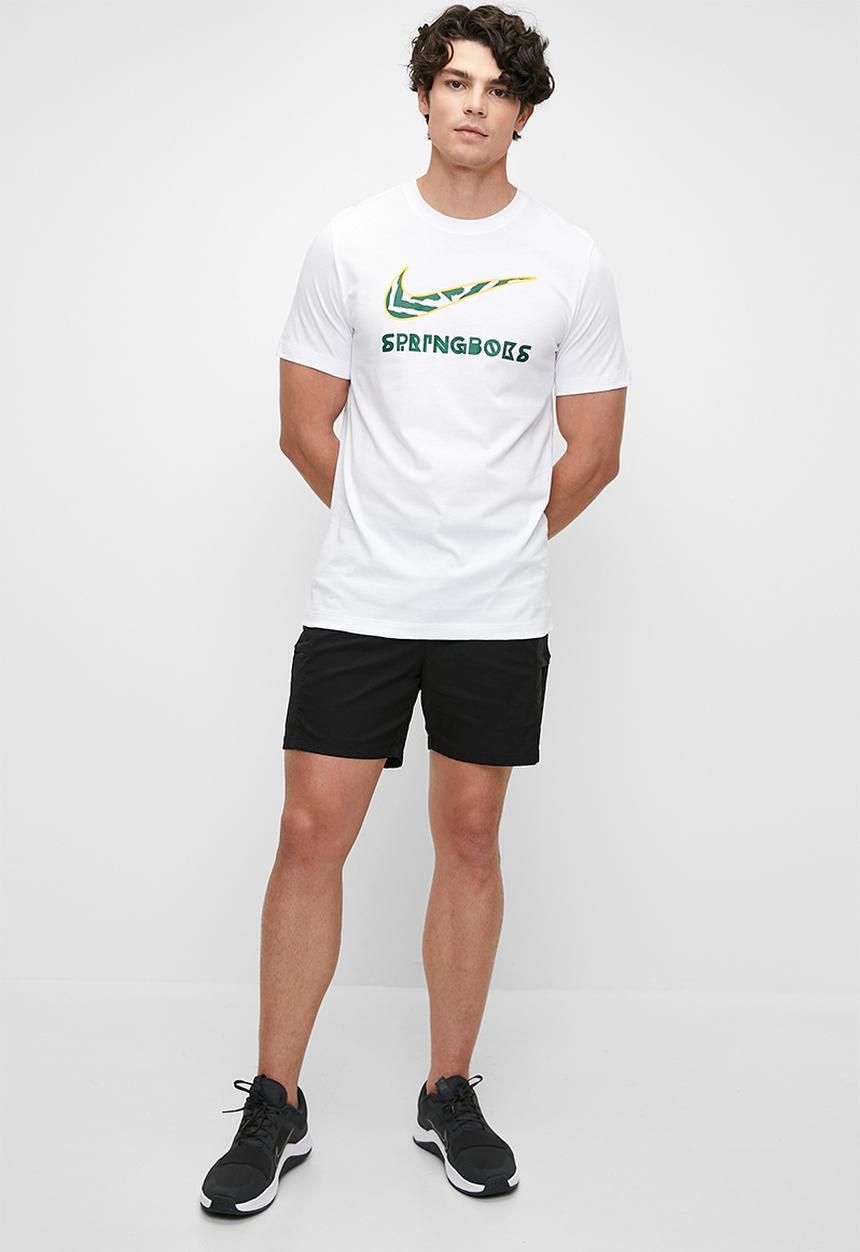 Nike - Springbok graphic tee - white/gorge green/university gold