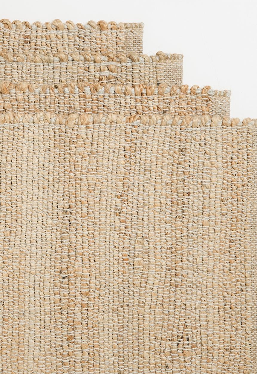 Sixth Floor - Cotton Jute w/ Fringes Placemats Set of 4 - Natural