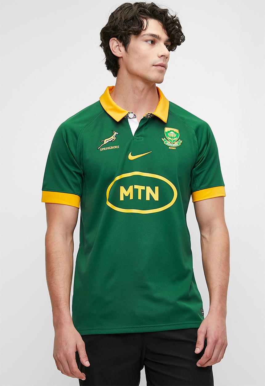 Nike - Springbok Men's Home 23/24 Stadium Jersey - gorge green/univer gold