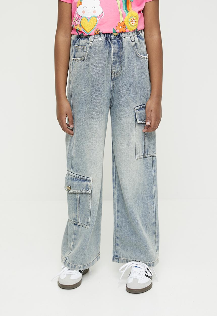 Pop Candy - Utility jeans-blue