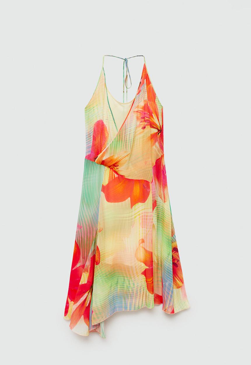 MANGO - Dress Nereida - Light Pastel Yellow