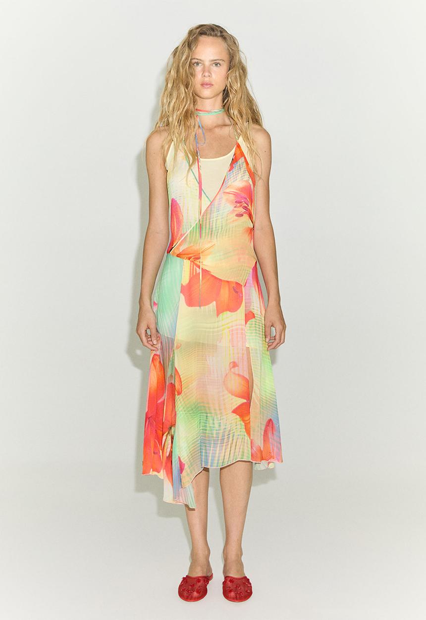 MANGO - Dress Nereida - Light Pastel Yellow