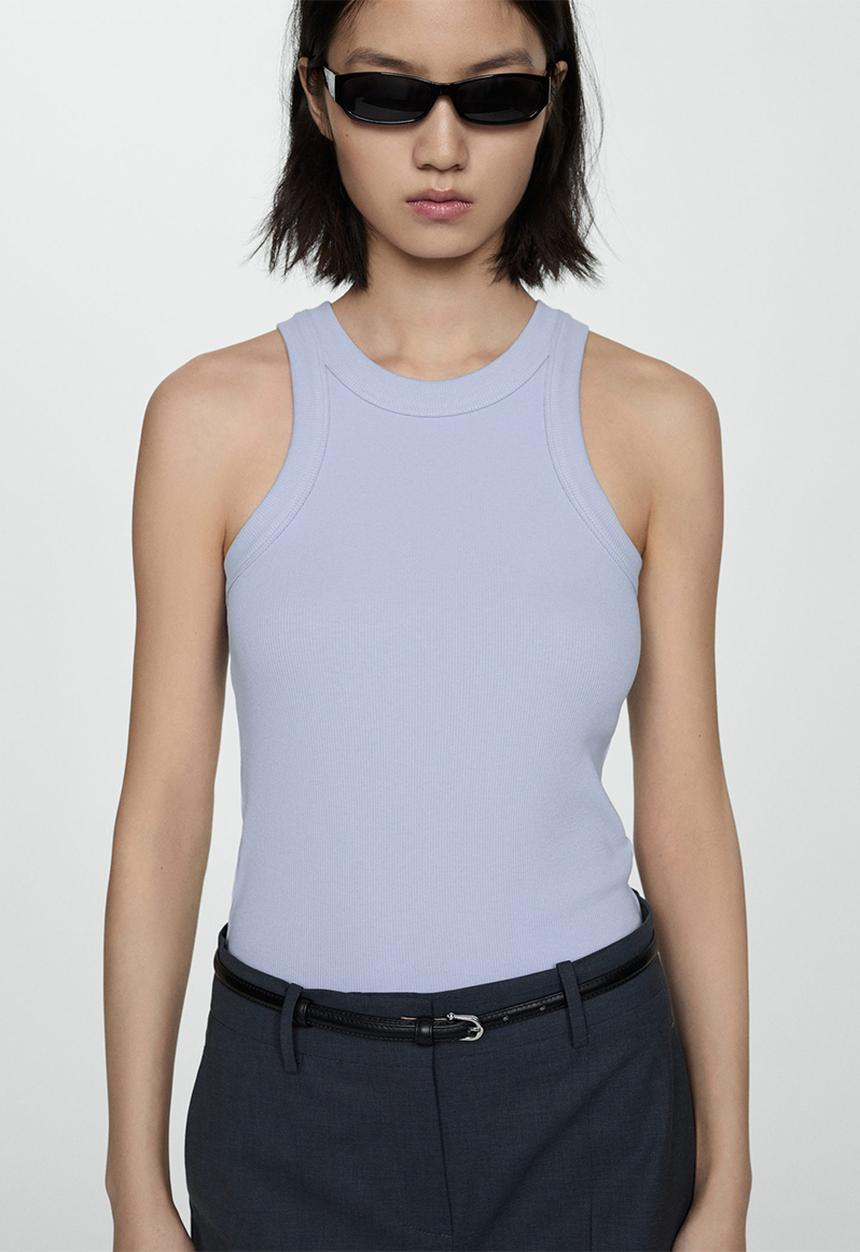 MANGO - Top Boni - Light/Pastel Blue