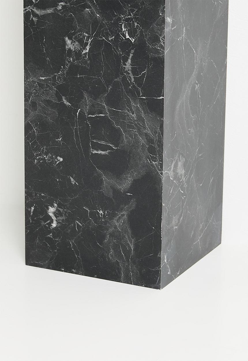 Me&Co - Onyx Plinth- Faux Black marble 