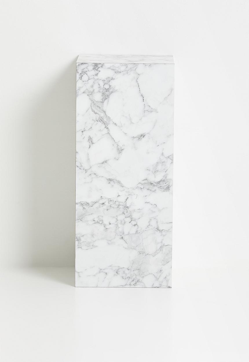 Me&Co - Bagnara Plinth- Faux white marble 