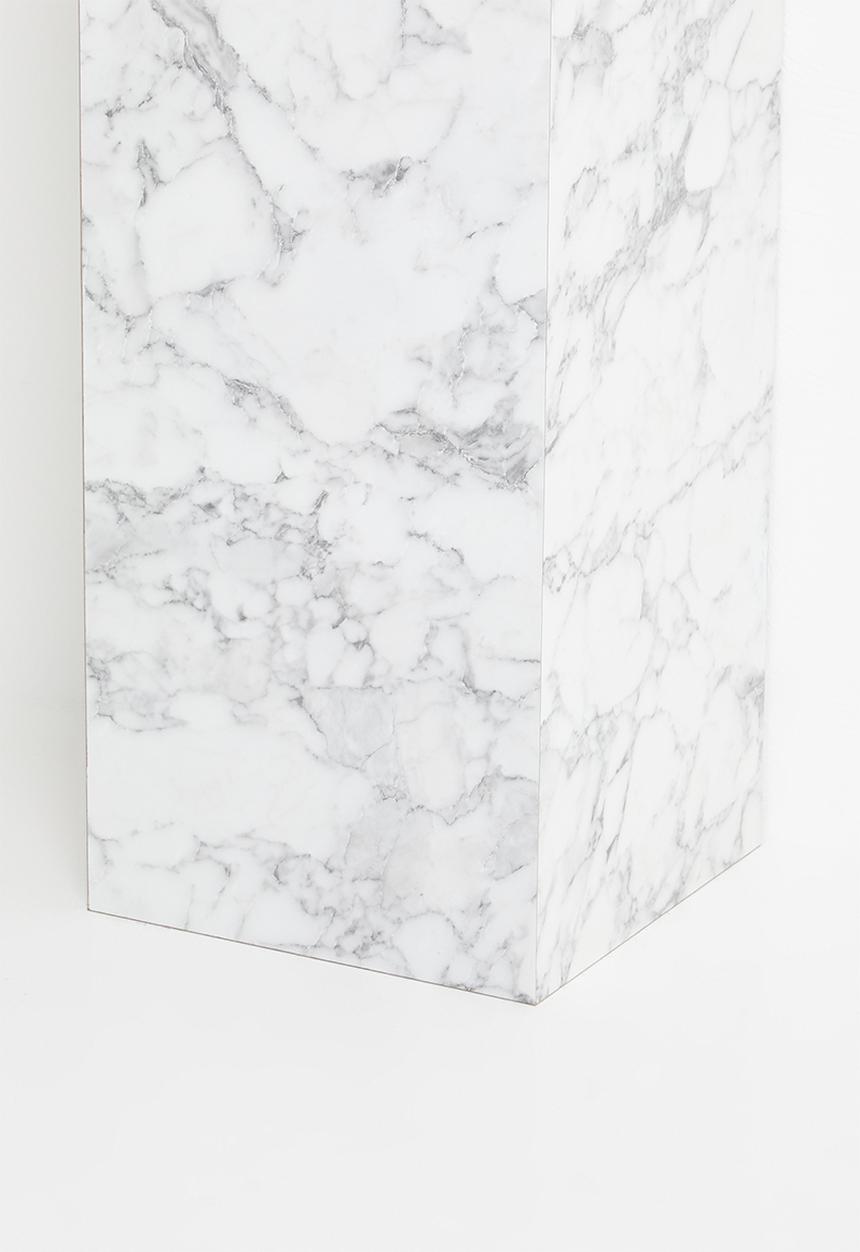 Me&Co - Bagnara Plinth- Faux white marble 