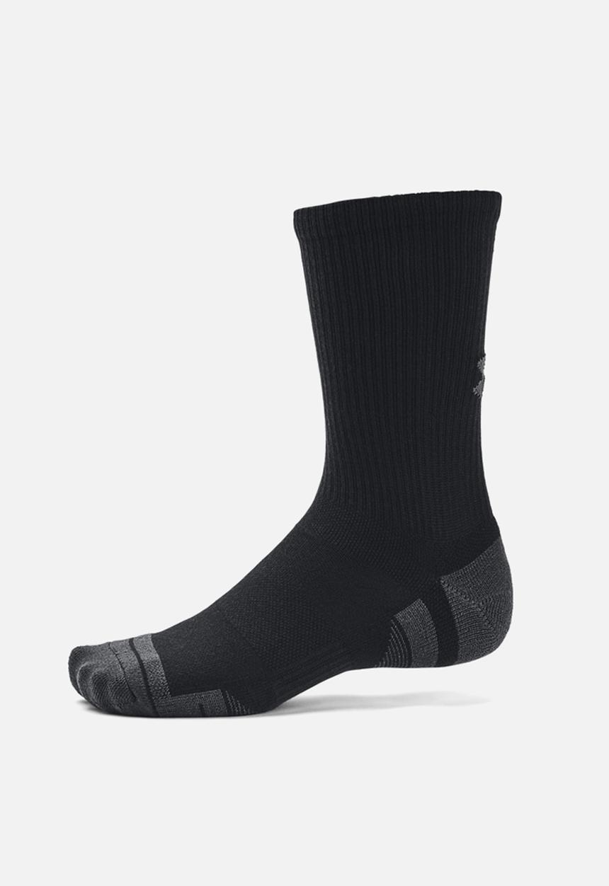 Under Armour - UA Performance Tech 3 Pack Crew Regular - Black & Jet Gray