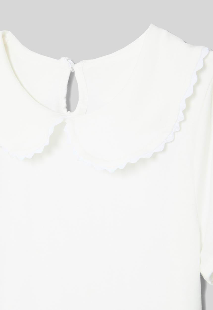 Pop Candy - Peterpan collar top - white