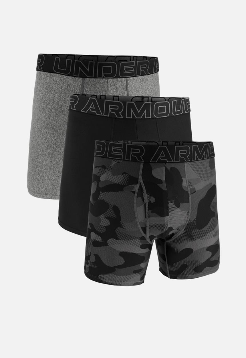 Under Armour - M UA Perf Tech Nov 6in Regular - Grey & Black