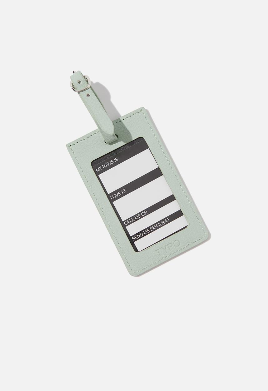 Typo - Off The Grid Luggage Tag - Holiday Queen/ Smoke Green