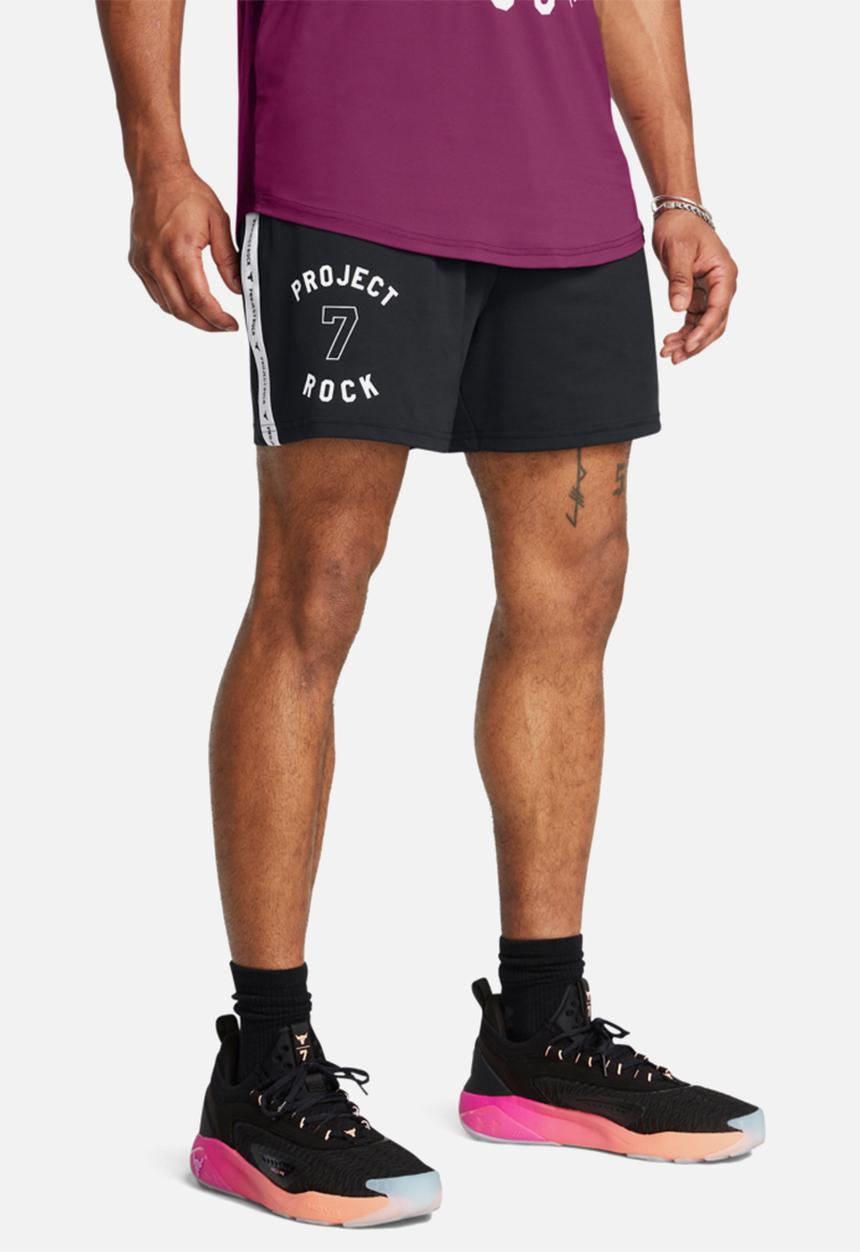 Under Armour - UA Project Rock Mesh Short BOH - Black & White