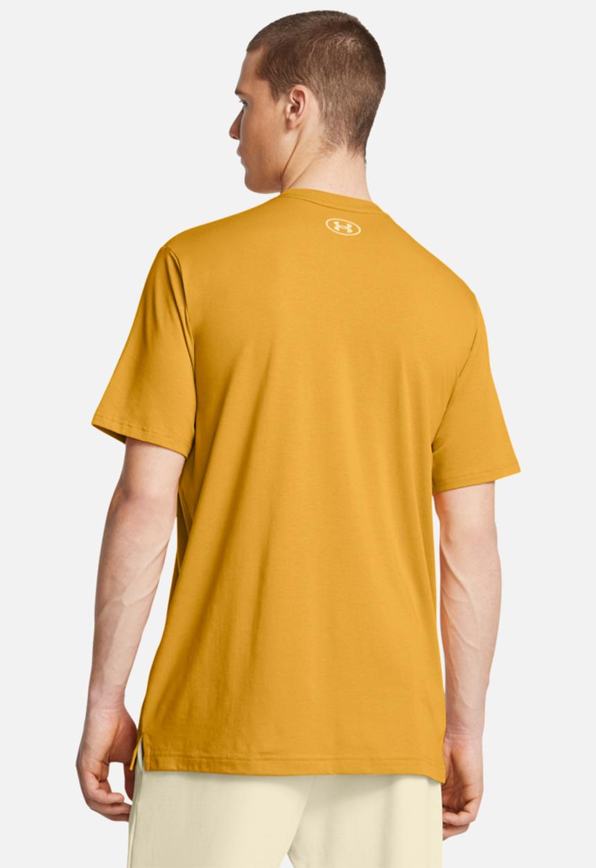 Under Armour - UA Project Rock Made Not Born Short Sleeve - Golden Yellow