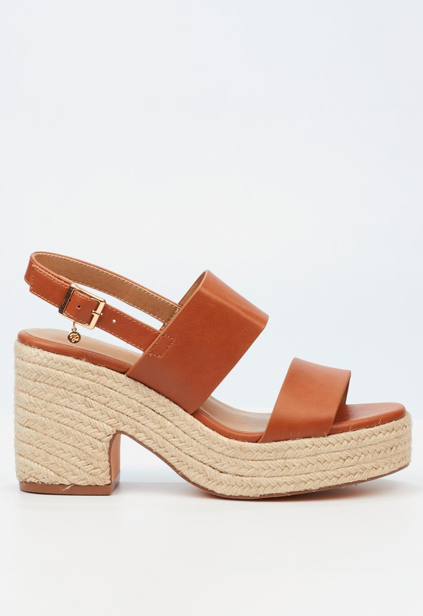 Miss Black - Bonnet 1 espadrille - tan