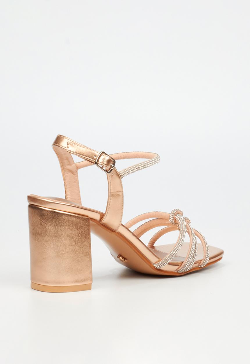Butterfly Feet - Candi 1 block heel - rose gold