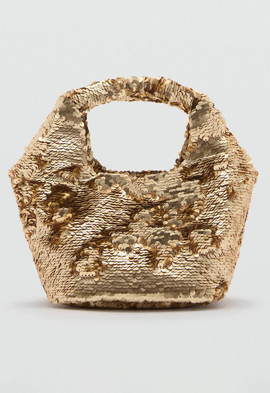 MANGO - Bag palmira - gold