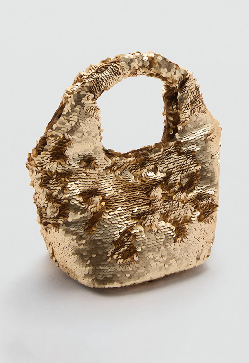 MANGO - Bag palmira - gold