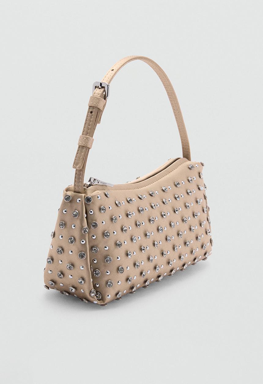 MANGO - Bag morgan - gold