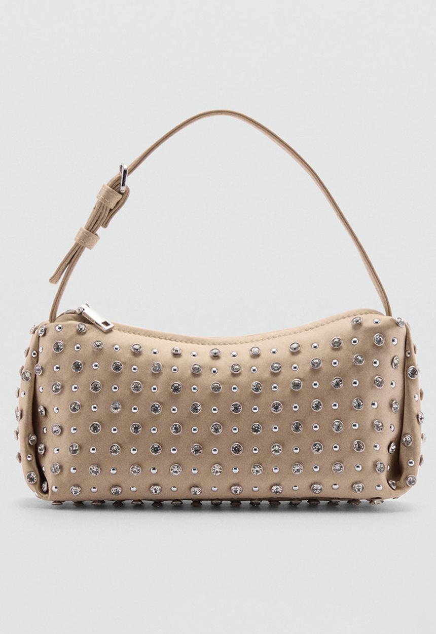 MANGO - Bag morgan - gold