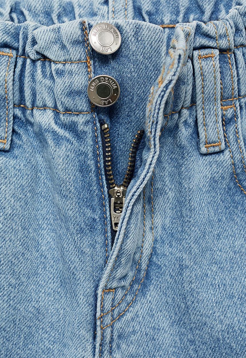 MANGO - Jeans paperbag - open blue