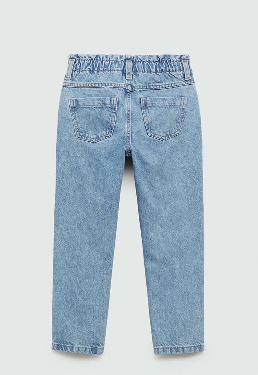 MANGO - Jeans paperbag - open blue