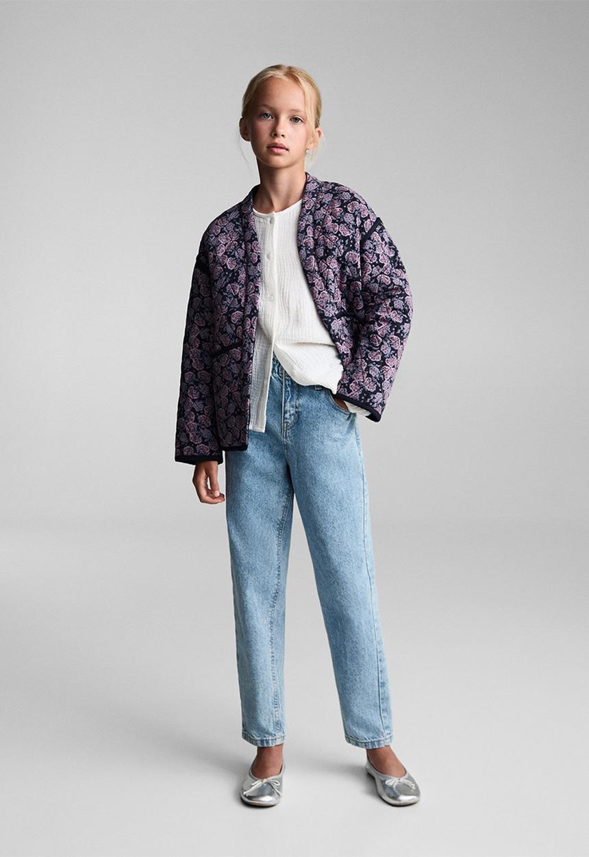 MANGO - Jeans paperbag - open blue